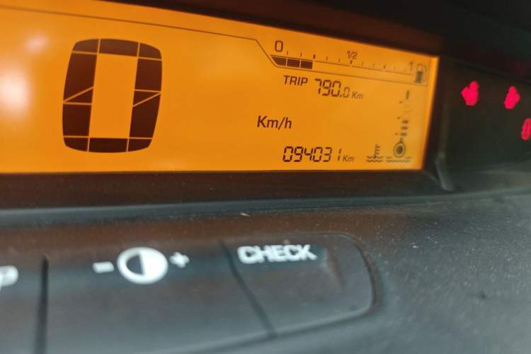 Used Citroen C-Quatre 2013 Sedan 1.6L Automatic Prestige Model Odometer Close Up