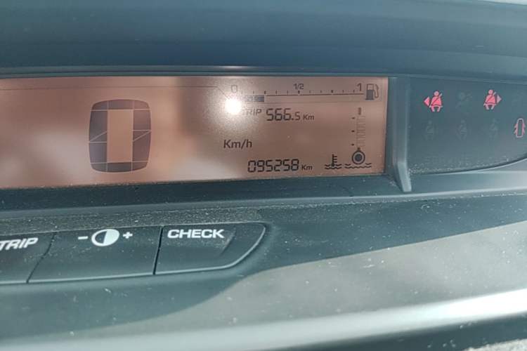 Used Citroen C-Quatre 2013 Sedan 1.6L Manual - Prestige Model Odometer Close Up