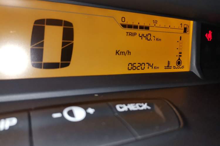 Used Citroen C-Quatre 2013 Sedan 1.6L Automatic Prestige Model Odometer Close Up