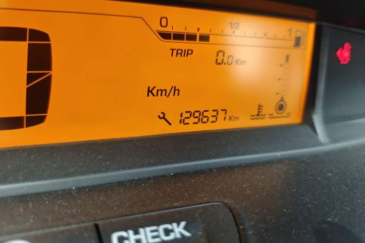 Used Citroen C-Quatre 2013 Sedan 1.6L Automatic Prestige Model Odometer Close Up