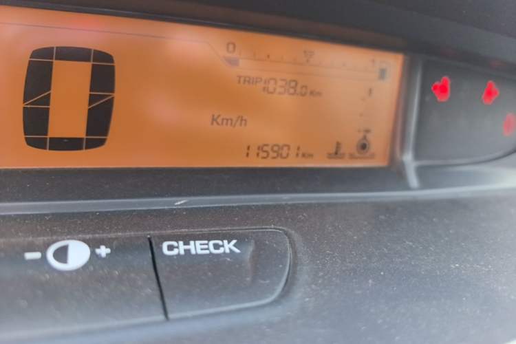 Used Citroen C-Quatre 2013 Sedan 1.6L Automatic Enjoyment Model Odometer Close Up