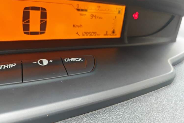 Used Citroen C-Quatre 2013 Sedan 1.6L Automatic Prestige Model Odometer Close Up