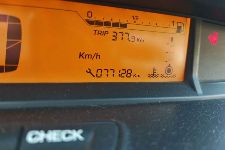 Used Citroen C-Quatre 2013 Sedan 1.6L Manual - Prestige Model Odometer Close Up