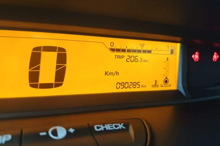 Used Citroen C-Quatre 2013 Sedan 2.0L Manual - Joyful Edition Odometer Close Up