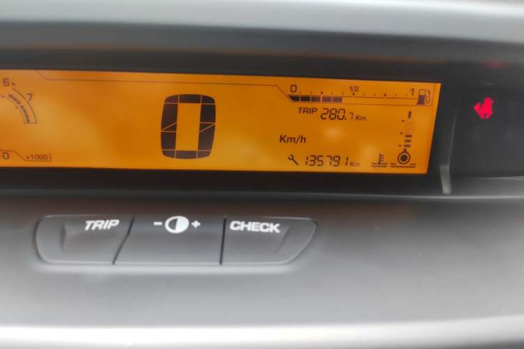 Used Citroen C-Quatre 2013 Sedan 1.6L Manual - Prestige Model Odometer Close Up