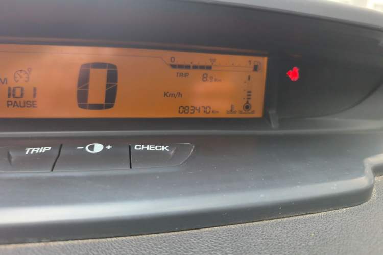 Used Citroen C-Quatre 2013 Sedan 1.6L Manual - Prestige Model Odometer Close Up