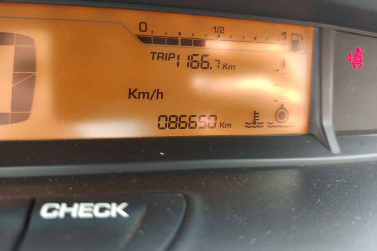 Used Citroen C-Quatre 2013 Sedan 1.6L Manual - Prestige Model Odometer Close Up