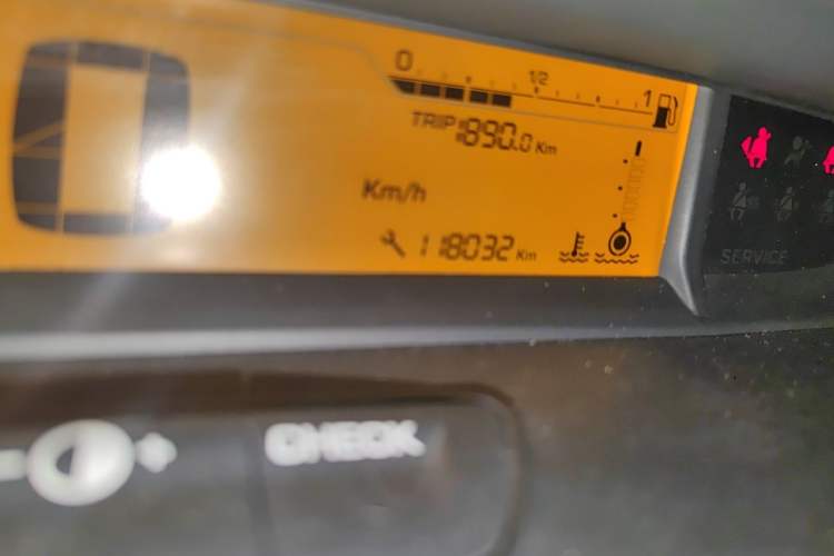 Used Citroen C-Quatre 2013 Hatchback 1.6L Automatic Enjoyment Model Odometer Close Up