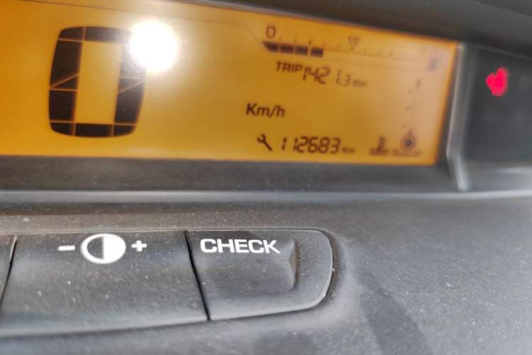 Used Citroen C-Quatre 2013 Sedan 1.6L Automatic Prestige Model Odometer Close Up
