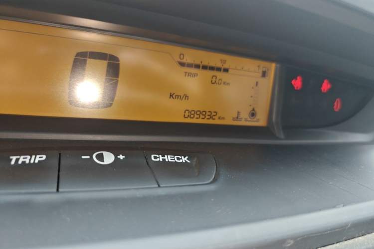 Used Citroen C-Quatre 2013 Sedan 1.6L Manual - Prestige Model Odometer Close Up