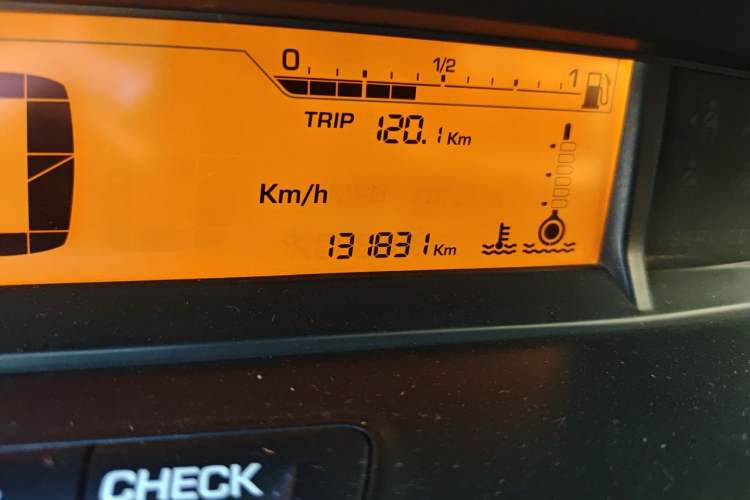 Used Citroen C-Quatre 2013 Sedan 1.6L Automatic Prestige Model Odometer Close Up