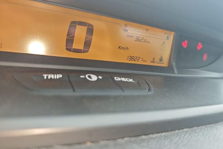 Used Citroen C-Quatre 2013 Sedan 1.6L Manual - Prestige Model Odometer Close Up
