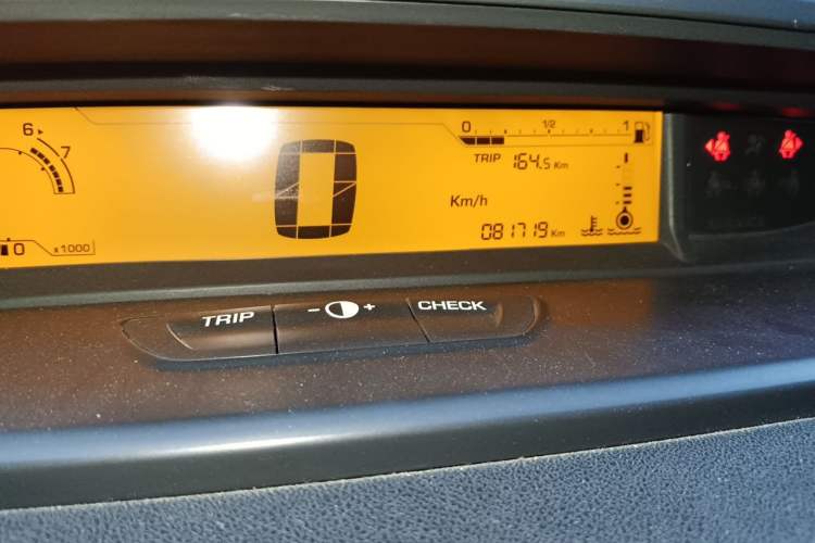 Used Citroen C-Quatre 2013 Sedan 1.6L Manual - Prestige Model Odometer Close Up