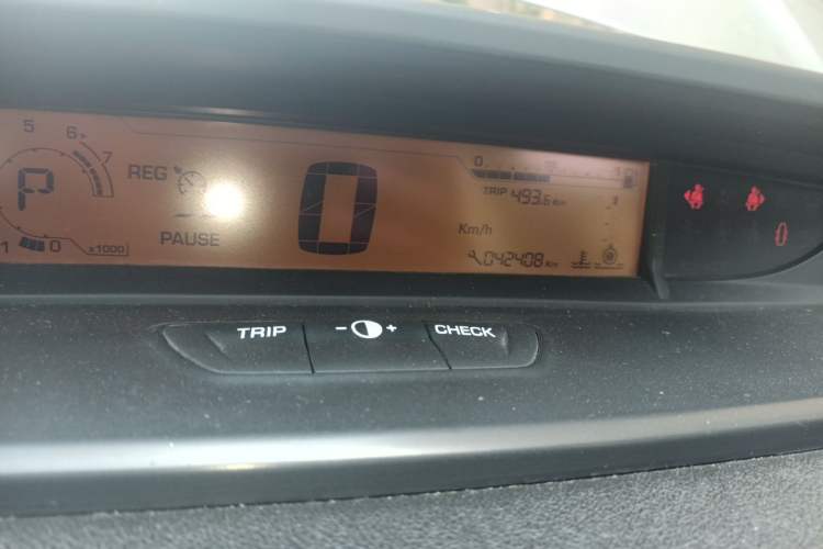 Used Citroen C-Quatre 2013 Sedan 1.6L Automatic Enjoyment Model Odometer Close Up