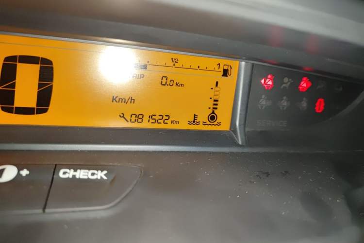 Used Citroen C-Quatre 2013 Sedan 1.6L Manual - Prestige Model Odometer Close Up