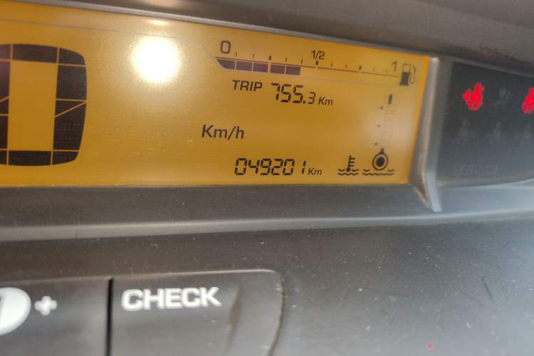 Used Citroen C-Quatre 2013 Sedan 1.6L Manual - Prestige Model Odometer Close Up