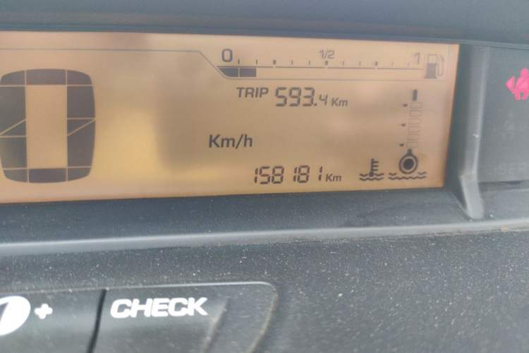 Used Citroen C-Quatre 2013 Sedan 1.6L Manual - Prestige Model Odometer Close Up