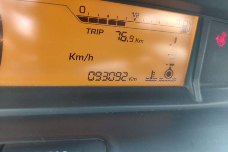 Used Citroen C-Quatre 2013 1.6L Manual Prestige CNG Model Odometer Close Up