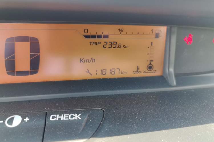 Used Citroen C-Quatre 2013 Sedan 1.6L Manual - Prestige Model Odometer Close Up