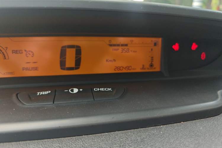Used Citroen C-Quatre 2013 Sedan 1.6L Manual - Prestige Model Odometer Close Up