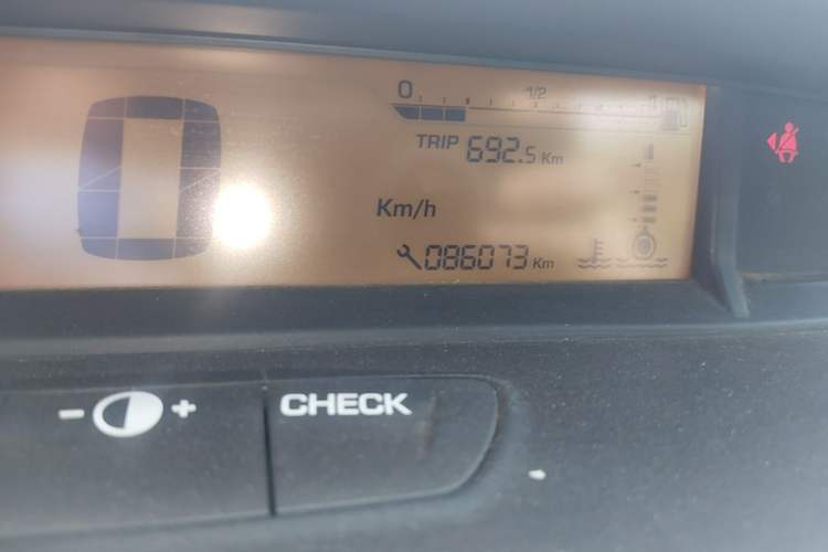 Used Citroen C-Quatre 2013 Sedan 1.6L Manual - Prestige Model Odometer Close Up