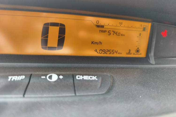 Used Citroen C-Quatre 2013 Sedan 1.6L Automatic Prestige Model Odometer Close Up