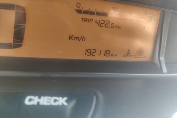 Used Citroen C-Quatre 2013 1.6L Manual Prestige CNG Model Odometer Close Up