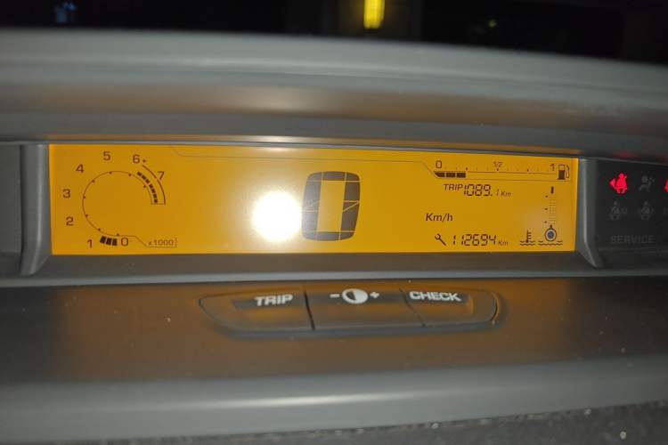 Used Citroen C-Quatre 2013 Sedan 1.6L Manual - Prestige Model Odometer Close Up