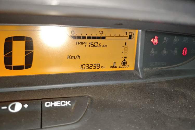 Used Citroen C-Quatre 2013 Sedan 1.6L Manual - Prestige Model Odometer Close Up