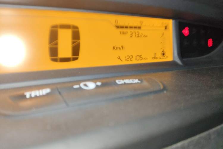 Used Citroen C-Quatre 2013 Sedan 1.6L Automatic Prestige Model Odometer Close Up