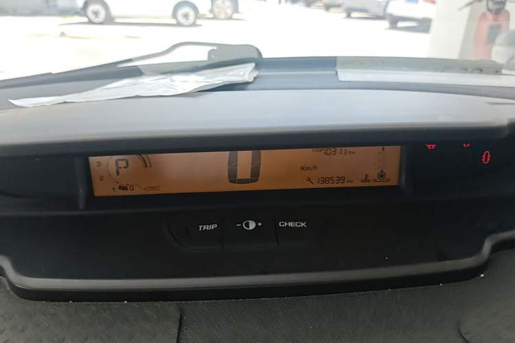 Used Citroen C-Quatre 2013 Sedan 1.6L Automatic Prestige Model Odometer Close Up