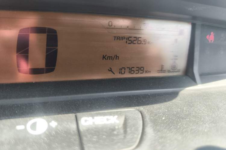 Used Citroen C-Quatre 2013 Sedan 1.6L Manual - Prestige Model Odometer Close Up