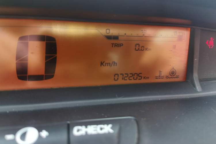 Used Citroen C-Quatre 2013 Sedan 1.6L Manual - Prestige Model Odometer Close Up