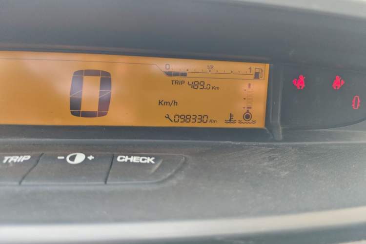 Used Citroen C-Quatre 2013 Sedan 1.6L Automatic Prestige Model Odometer Close Up