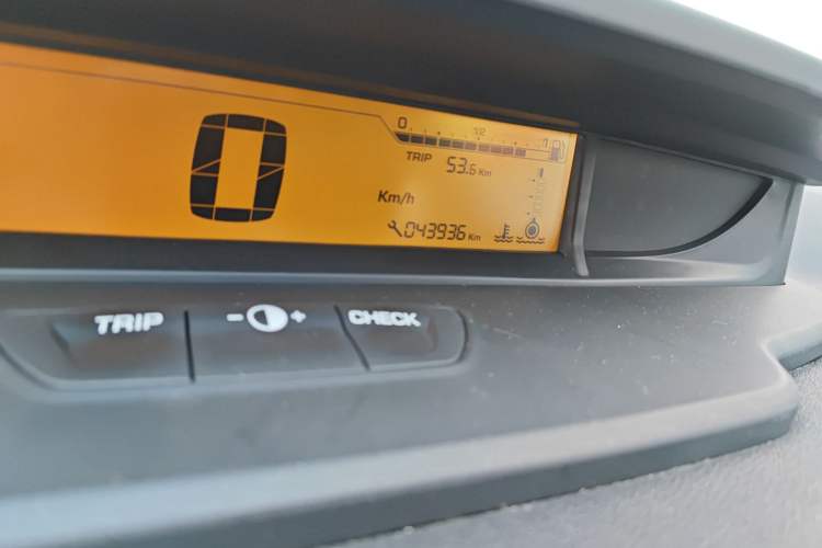 Used Citroen C-Quatre 2013 Sedan 1.6L Manual - Prestige Model Odometer Close Up