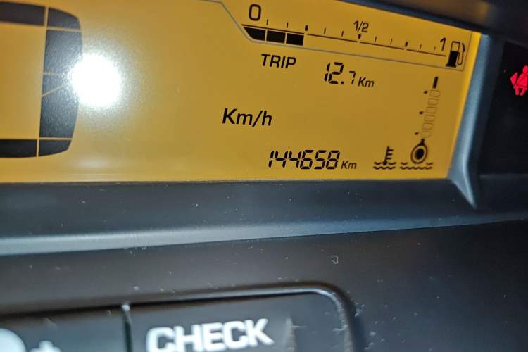 Used Citroen C-Quatre 2013 Sedan 1.6L Automatic Prestige Model Odometer Close Up