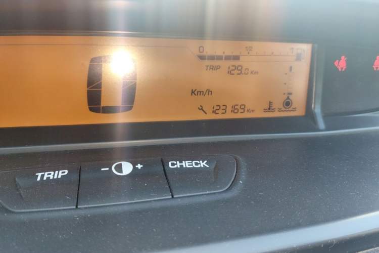 Used Citroen C-Quatre 2013 Hatchback 1.6L Manual Enjoyment Model Odometer Close Up