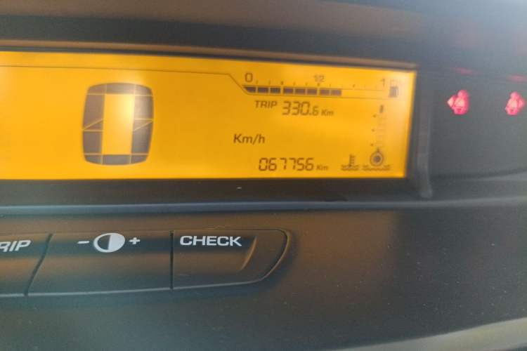 Used Citroen C-Quatre 2013 Sedan 1.6L Manual - Prestige Model Odometer Close Up