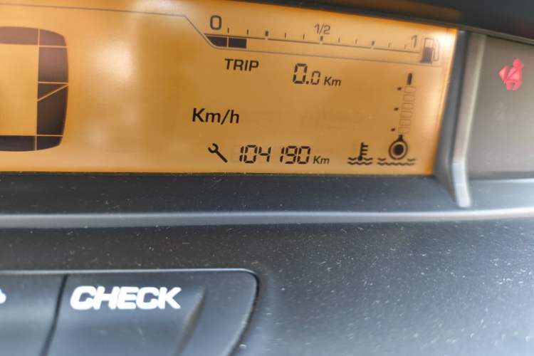 Used Citroen C-Quatre 2013 Sedan 1.6L Manual - Prestige Model Odometer Close Up