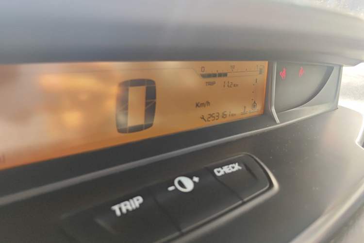 Used Citroen C-Quatre 2013 Sedan 1.6L Manual - Prestige Model Odometer Close Up