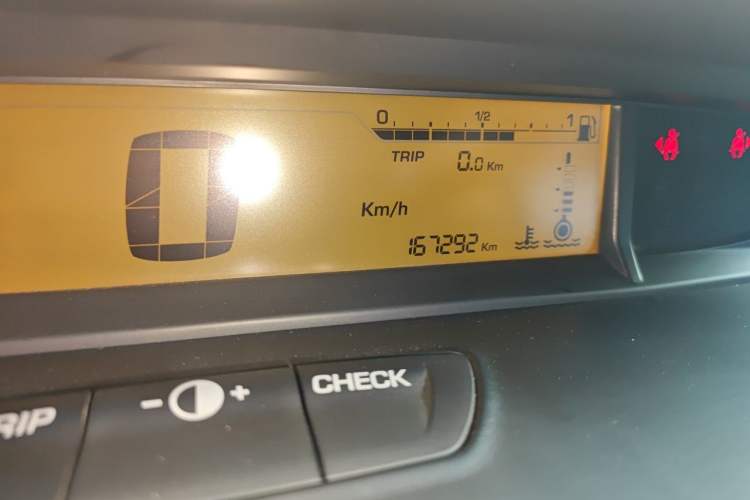 Used Citroen C-Quatre 2013 Sedan 1.6L Manual - Prestige Model Odometer Close Up