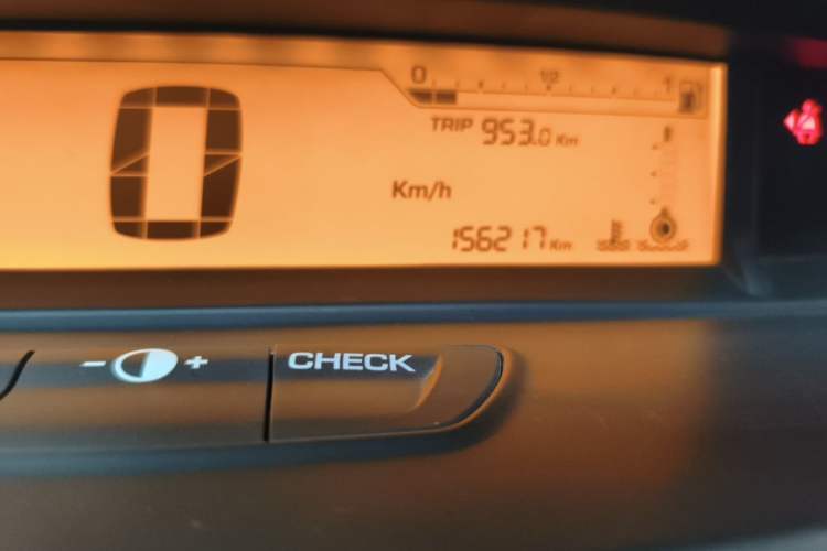 Used Citroen C-Quatre 2013 Sedan 1.6L Manual - Prestige Model Odometer Close Up
