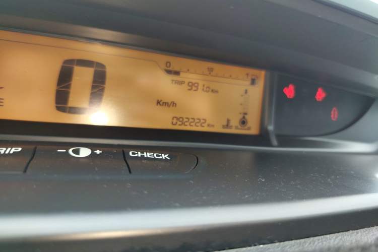 Used Citroen C-Quatre 2013 Sedan 1.6L Manual - Prestige Model Odometer Close Up