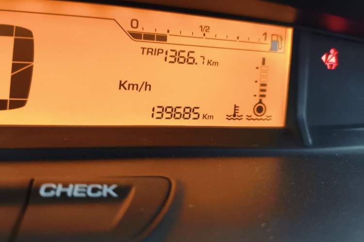 Used Citroen C-Quatre 2013 Sedan 1.6L Manual - Prestige Model Odometer Close Up