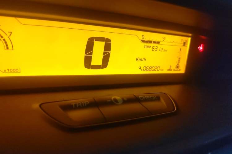 Used Citroen C-Quatre 2013 Sedan 1.6L Manual - Prestige Model Odometer Close Up