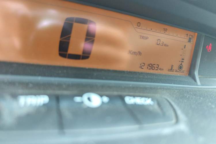 Used Citroen C-Quatre 2013 Sedan 1.6L Manual - Prestige Model Odometer Close Up