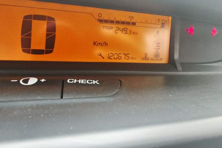 Used Citroen C-Quatre 2013 Sedan 1.6L Manual - Prestige Model Odometer Close Up