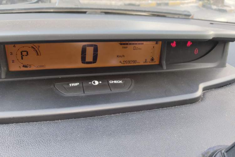 Used Citroen C-Quatre 2013 Sedan 1.6L Automatic Prestige Model Odometer Close Up