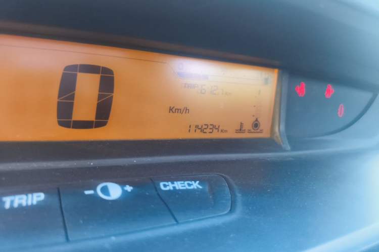 Used Citroen C-Quatre 2013 Hatchback 1.6L Automatic LeShang Model Odometer Close Up