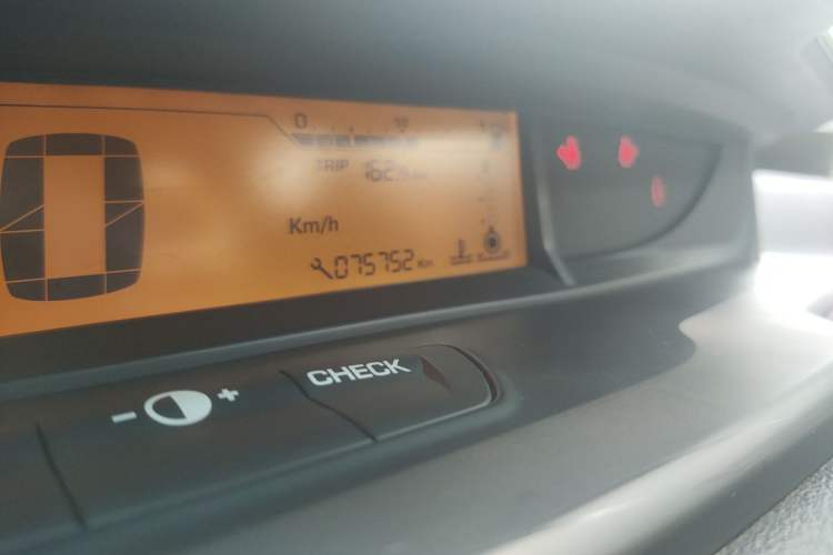Used Citroen C-Quatre 2013 Sedan 1.6L Automatic Prestige Model Odometer Close Up